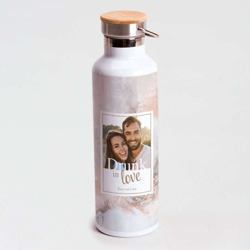 Bild von thermo trinkflasche marble mjpg | Individuelle 🎁 persönliche 🎁 personalisierte Geschenke bedruckt ▪ bestickt ▪ graviert