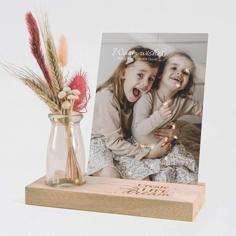 Bild von fotohalter aus holz mit trockejpg | Individuelle 🎁 persönliche 🎁 personalisierte Geschenke bedruckt ▪ bestickt ▪ graviert