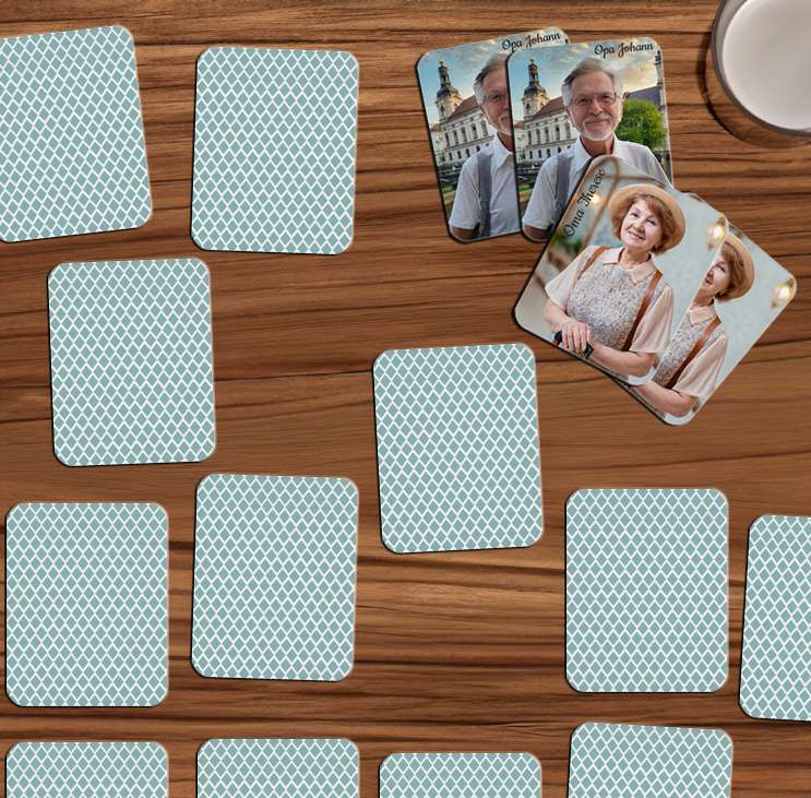 Bild von memory spieljpg | Individuelle 🎁 persönliche 🎁 personalisierte Geschenke bedruckt ▪ bestickt ▪ graviert