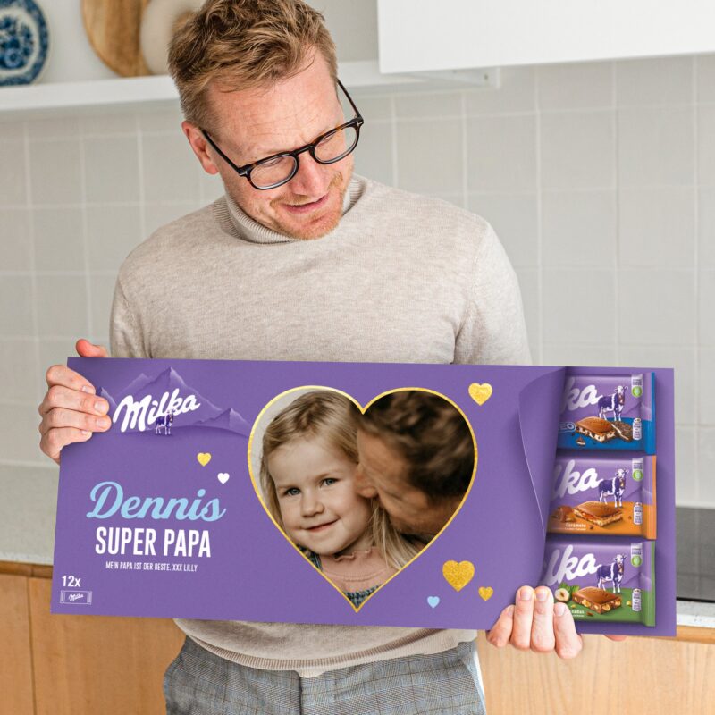 Bild von riesen milka schokolade personjpg | Individuelle 🎁 persönliche 🎁 personalisierte Geschenke bedruckt ▪ bestickt ▪ graviert