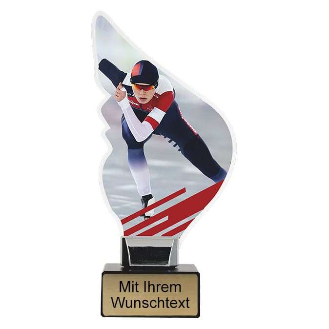 Bild von acryltrophaee eisschnelllaufjpg | Individuelle 🎁 persönliche 🎁 personalisierte Geschenke bedruckt ▪ bestickt ▪ graviert