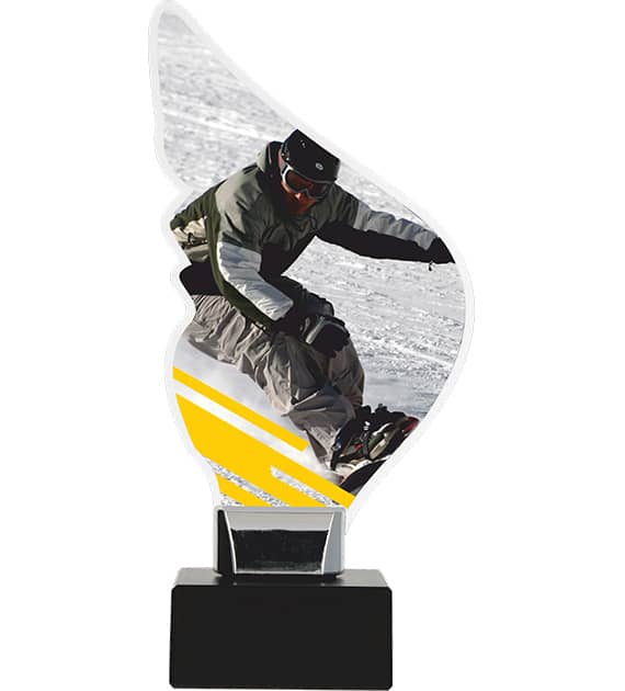 Bild von acryltrophaee alpinen snowboarjpg | Individuelle 🎁 persönliche 🎁 personalisierte Geschenke bedruckt ▪ bestickt ▪ graviert