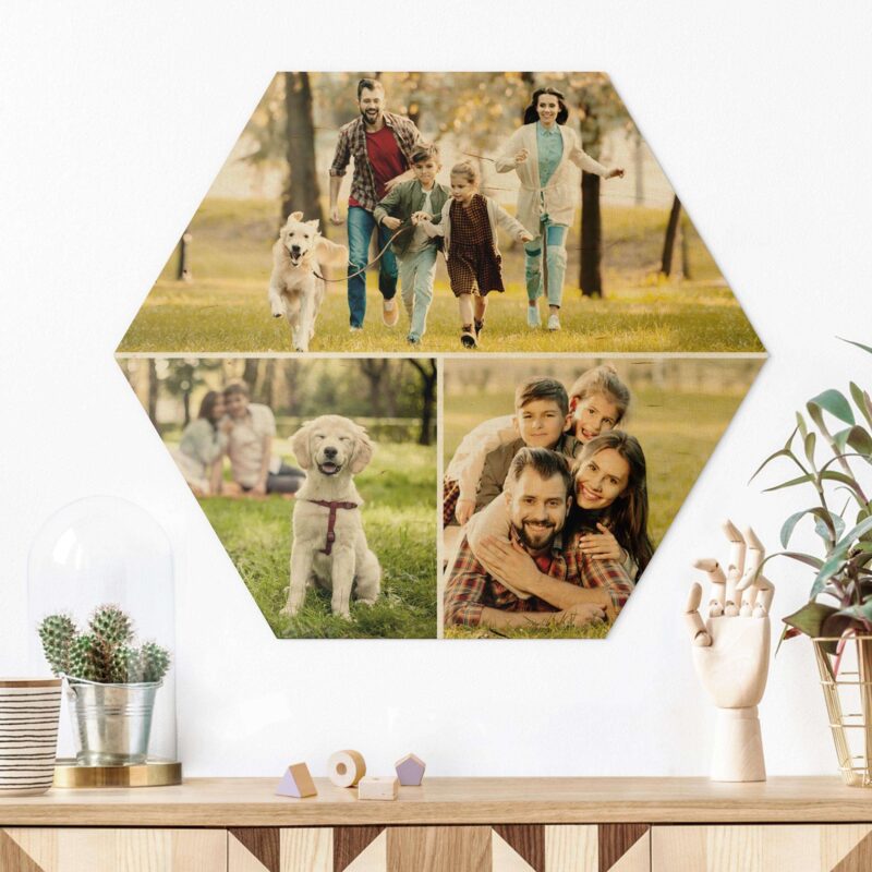 Bild von hexagon bild holz designer hexjpg | Individuelle 🎁 persönliche 🎁 personalisierte Geschenke bedruckt ▪ bestickt ▪ graviert