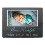 Bild von schild zur geburt mit foto gjpg | Individuelle 🎁 persönliche 🎁 personalisierte Geschenke bedruckt ▪ bestickt ▪ graviert