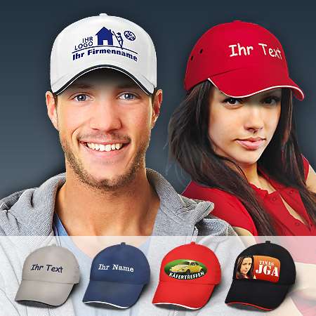 Bild von   baseball caps bestickenjpg | Individuelle 🎁 persönliche 🎁 personalisierte Geschenke bedruckt ▪ bestickt ▪ graviert