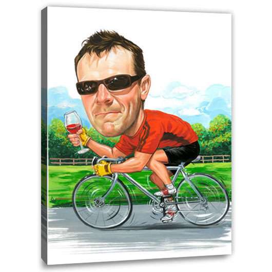 Bild von erstellung karikatur sportlichjpg | Individuelle 🎁 persönliche 🎁 personalisierte Geschenke bedruckt ▪ bestickt ▪ graviert