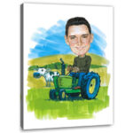 Bild von erstellung karikatur landwirtjpg | Individuelle 🎁 persönliche 🎁 personalisierte Geschenke bedruckt ▪ bestickt ▪ graviert