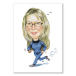 Bild von erstellung karikatur frau in bjpg | Individuelle 🎁 persönliche 🎁 personalisierte Geschenke bedruckt ▪ bestickt ▪ graviert