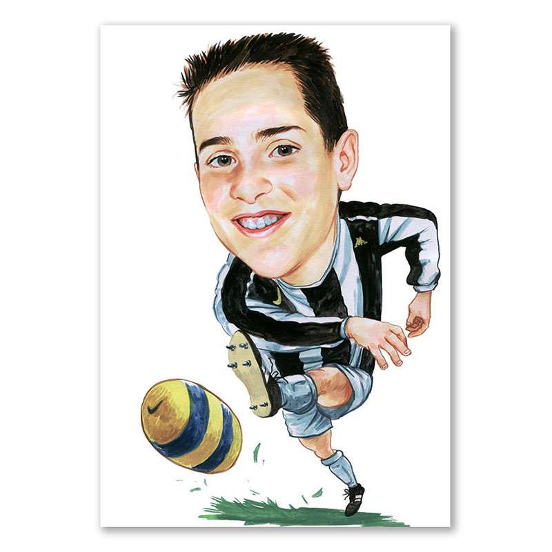 Bild von erstellung karikatur footballjpg | Individuelle 🎁 persönliche 🎁 personalisierte Geschenke bedruckt ▪ bestickt ▪ graviert