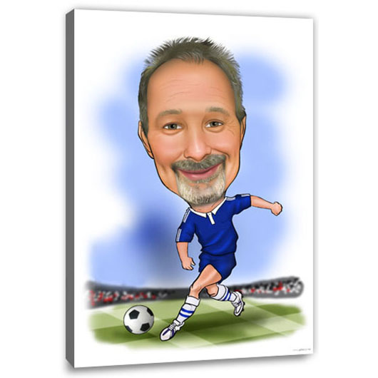 Bild von   erstellung karikatur fussballjpg | Individuelle 🎁 persönliche 🎁 personalisierte Geschenke bedruckt ▪ bestickt ▪ graviert