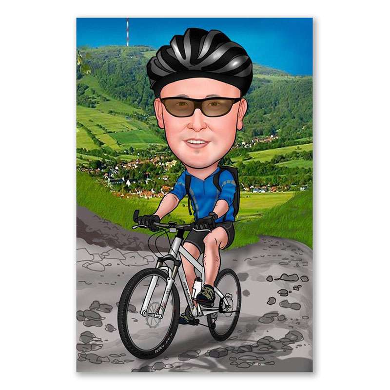 Bild von   erstellung karikatur sportlichjpg | Individuelle 🎁 persönliche 🎁 personalisierte Geschenke bedruckt ▪ bestickt ▪ graviert