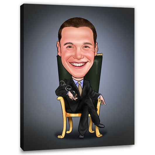 Bild von   erstellung karikatur capone cjpg | Individuelle 🎁 persönliche 🎁 personalisierte Geschenke bedruckt ▪ bestickt ▪ graviert