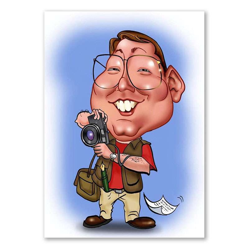 Bild von erstellung karikatur fotografjpg | Individuelle 🎁 persönliche 🎁 personalisierte Geschenke bedruckt ▪ bestickt ▪ graviert