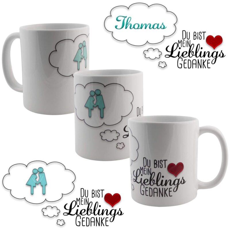 Bild von tasse lieblingsgedankejpg | Individuelle 🎁 persönliche 🎁 personalisierte Geschenke bedruckt ▪ bestickt ▪ graviert