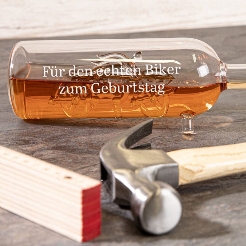 Bild von chopper geschenkflasche mit grjpg | Individuelle 🎁 persönliche 🎁 personalisierte Geschenke bedruckt ▪ bestickt ▪ graviert