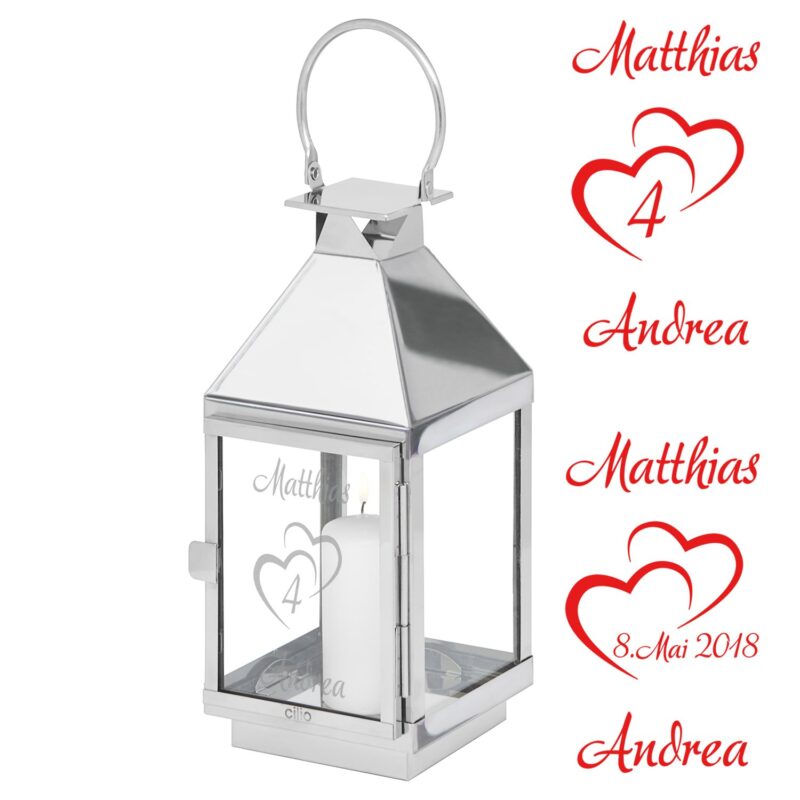 Bild von   laterne zum hochzeitstag mit gjpg | Individuelle 🎁 persönliche 🎁 personalisierte Geschenke bedruckt ▪ bestickt ▪ graviert