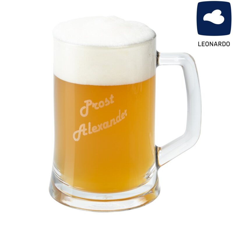 Bild von bierseidel von leonardo mit pejpg | Individuelle 🎁 persönliche 🎁 personalisierte Geschenke bedruckt ▪ bestickt ▪ graviert